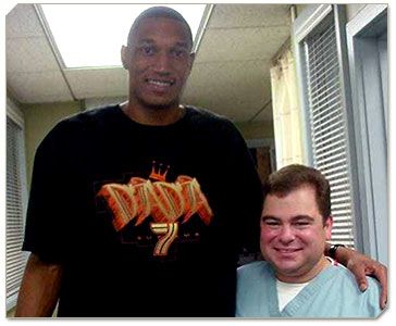 Cosmetic dentistry patient Tony Battie in Massachusetts